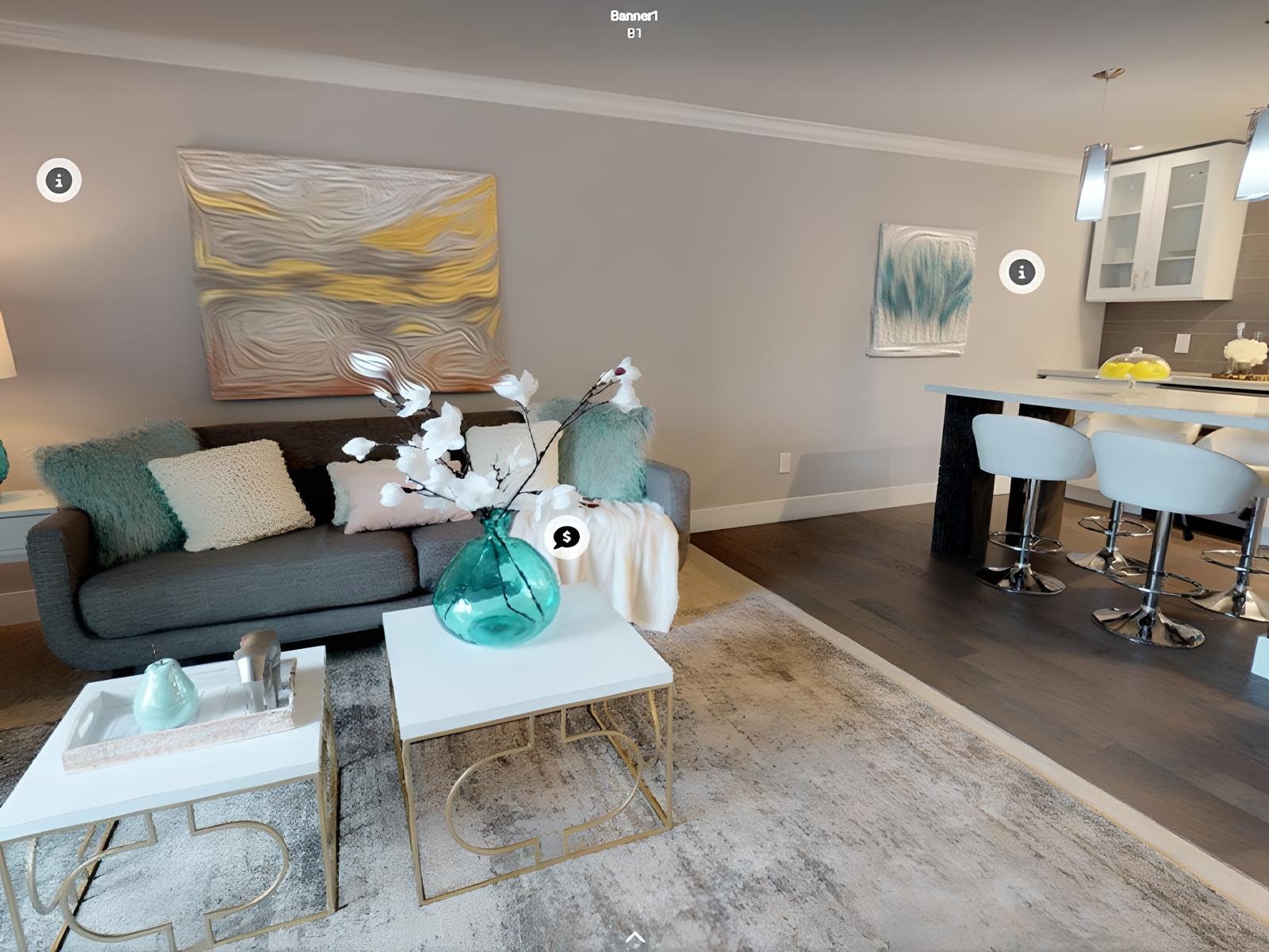Virtual tour of a beautiful service apartment